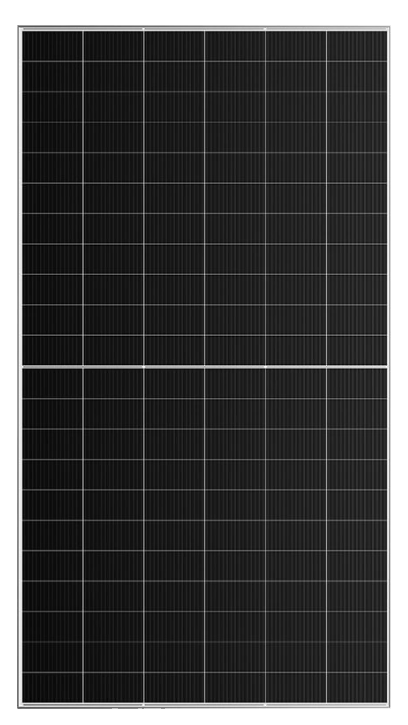 High-efficiency TOPCon solar panel with N-type half-cell technology reaching ~22.9% efficiency